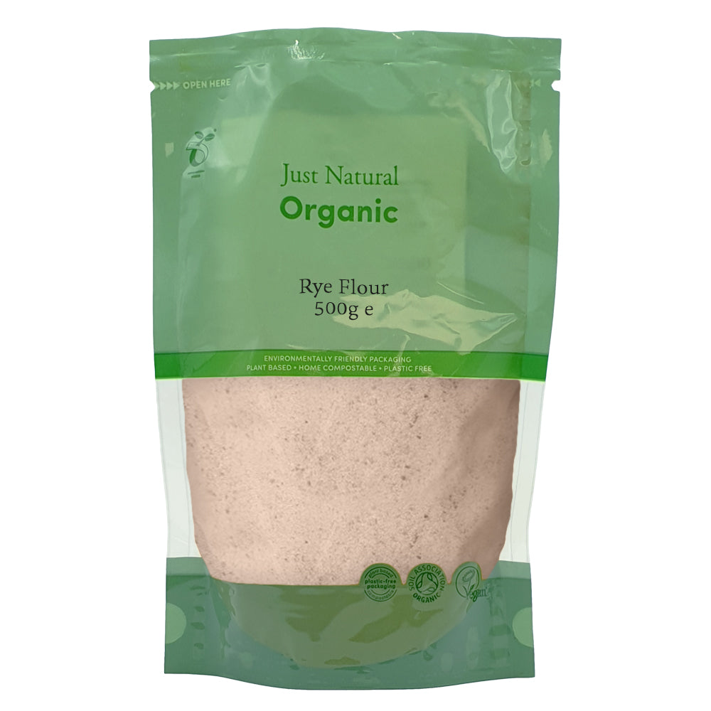 Organic Rye Flour 500g, Just Natural Organic