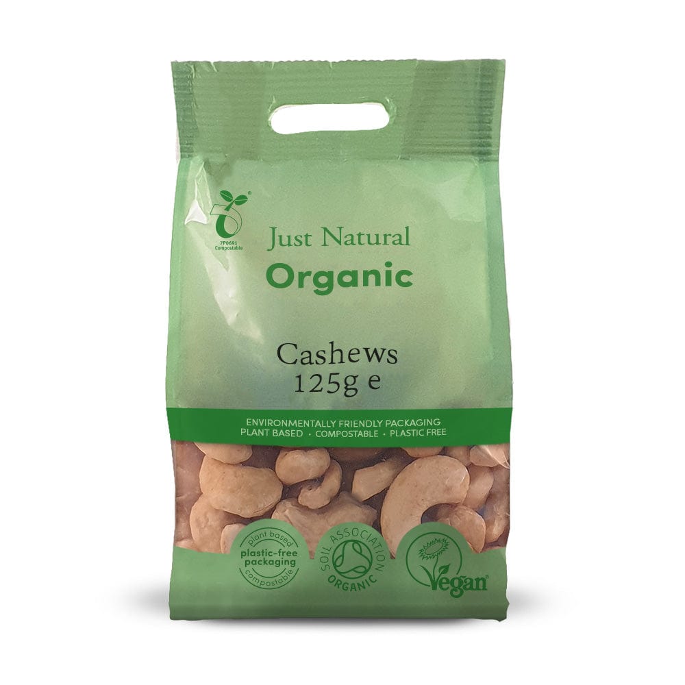 Organic Cashews Whole 125g, Just Natural Organic