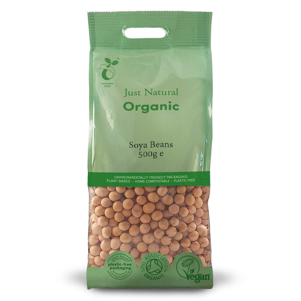 Organic Soya Beans 500g, Just Natural Organic