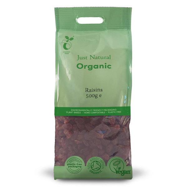 Organic Thompson Seedless Raisins 500g, Just Natural Organic