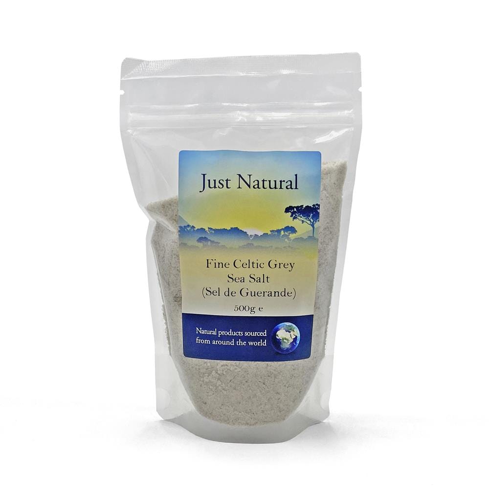 Fine Celtic Grey Sea Salt (Sel de Guerande) Unrefined 500g, Just Natural Speciality