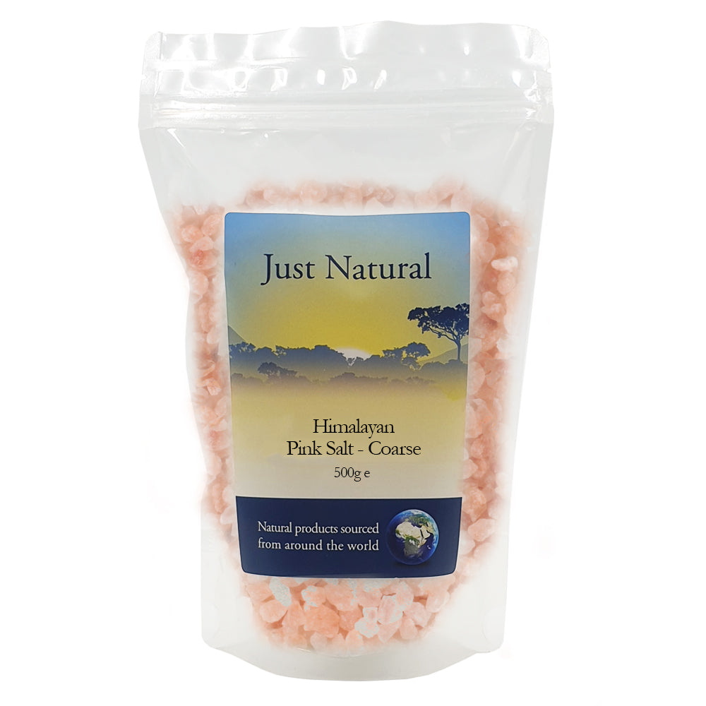 Himalayan Rose Pink Crystal Salt - Coarse 500g, Just Natural