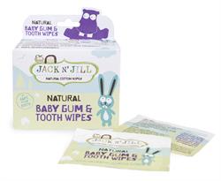 Natural Baby Gum & Tooth Wipes 25 sachets, Jack N Jill