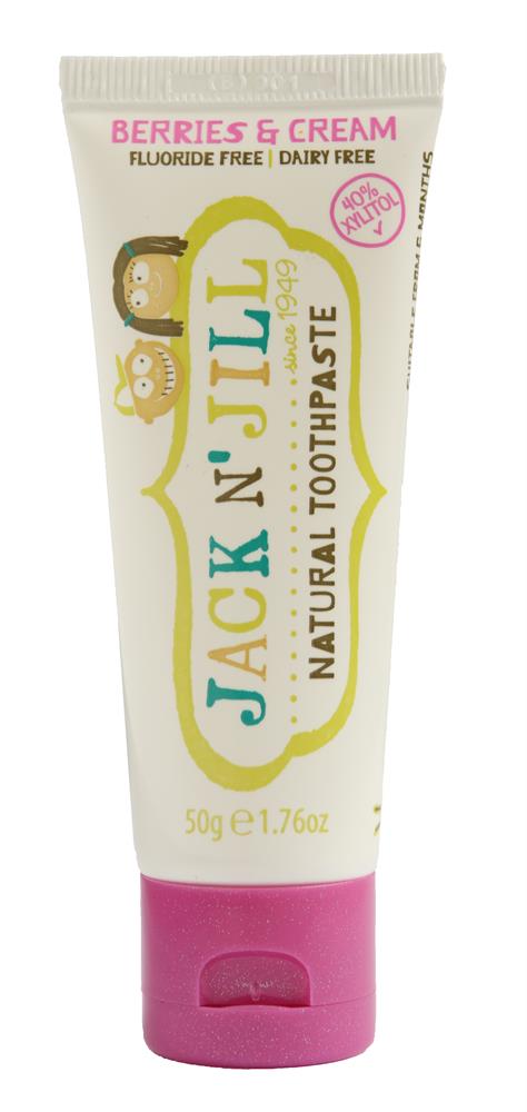 Berries & Cream Natural Toothpaste 50g, Jack N Jill