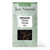 Organic Whole Cloves (Box) 20g, Just Natural Herbs