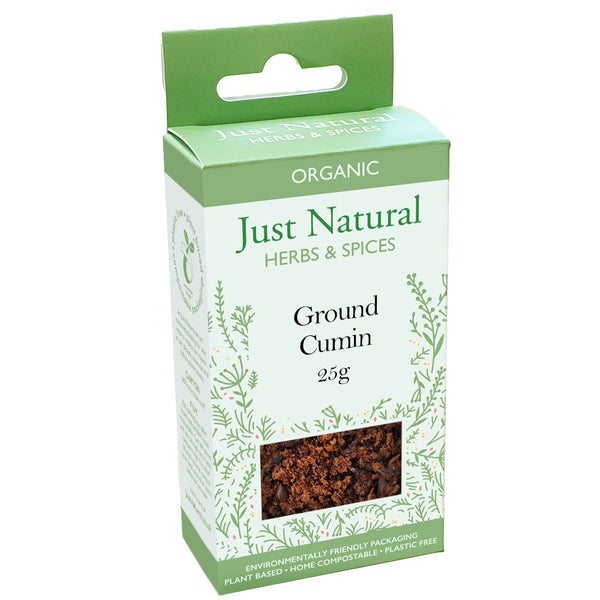 Organic Ground Cumin (Box) 25g, Just Natural Herbs