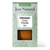 Organic Curry Powder (Box) 30g, Just Natural Herbs