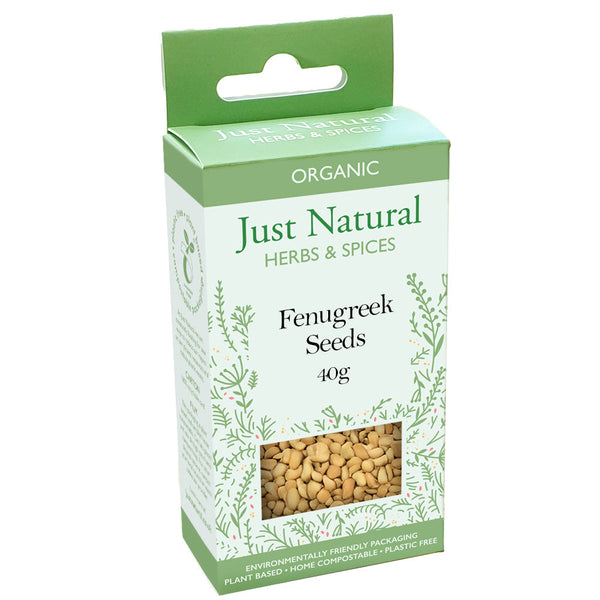 Organic Fenugreek Seed (Box) 40g, Just Natural Herbs