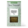 Organic Marjoram (Box) 10g, Just Natural Herbs