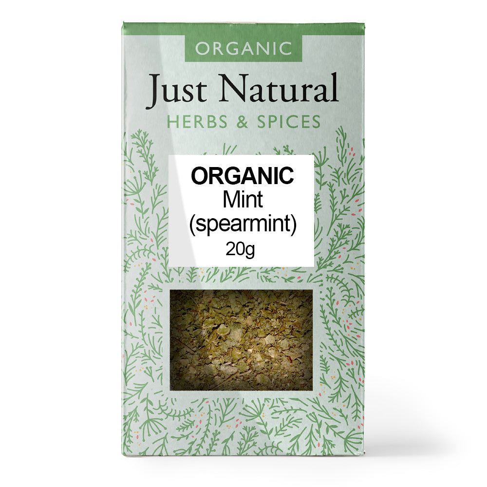 Organic Mint (Spearmint) (Box) 20g, Just Natural Herbs