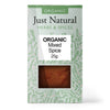 Organic Mixed Spice (Box) 25g, Just Natural Herbs