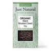 Organic Brown Mustard Seed (Box) 50g, Just Natural Herbs