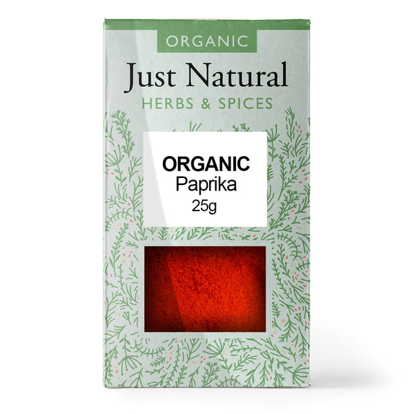 Organic Paprika (Box) 25g, Just Natural Herbs