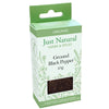 Organic Ground Black Pepper (Box) 25g, Just Natural Herbs