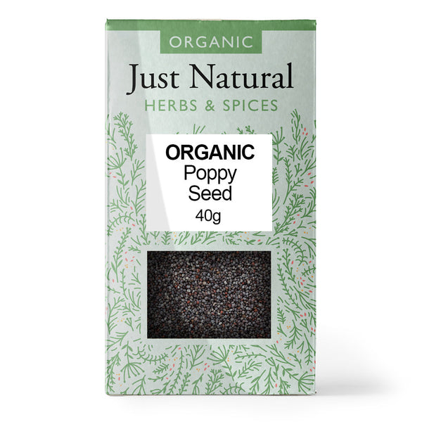 Organic Poppy Seed (Box) 40g, Just Natural Herbs