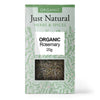 Organic Rosemary (Box) 20g, Just Natural Herbs