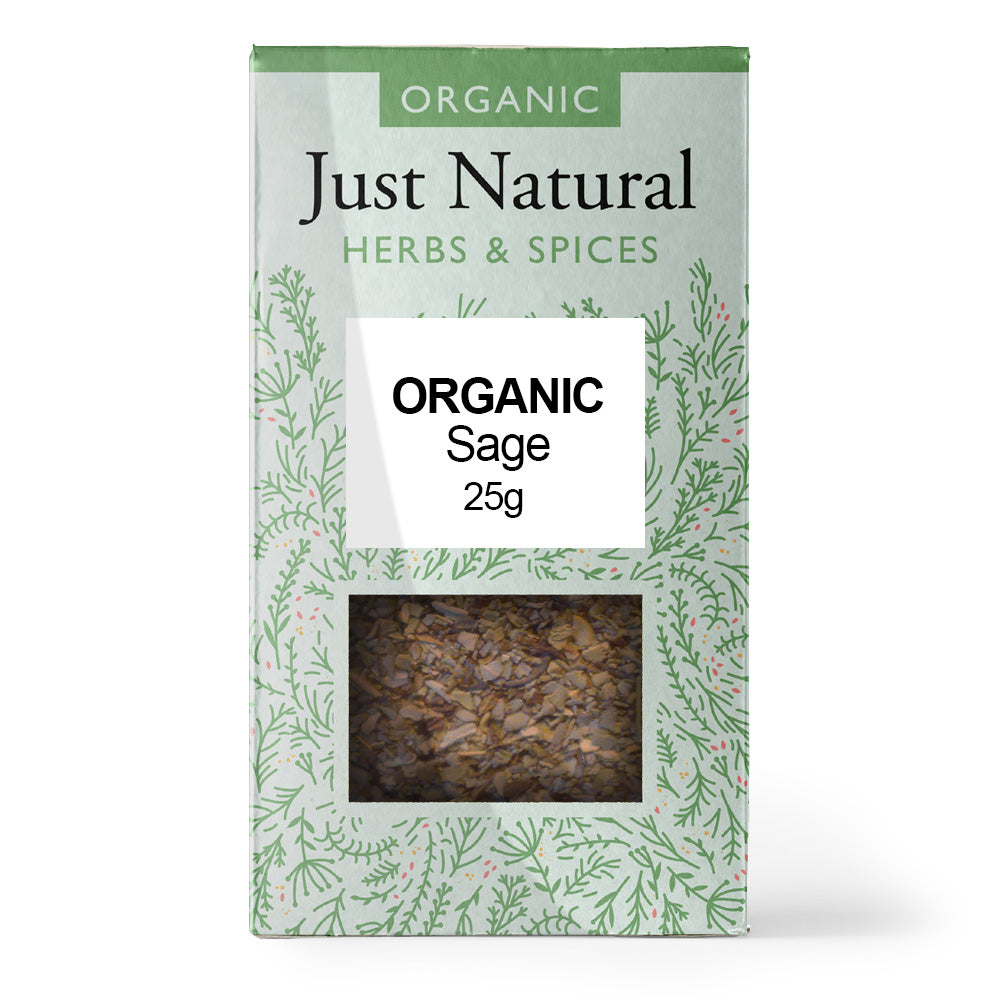 Organic Sage (Box) 25g, Just Natural Herbs