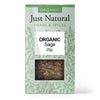 Organic Sage (Box) 25g, Just Natural Herbs