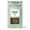 Organic Thyme (Box) 25g, Just Natural Herbs