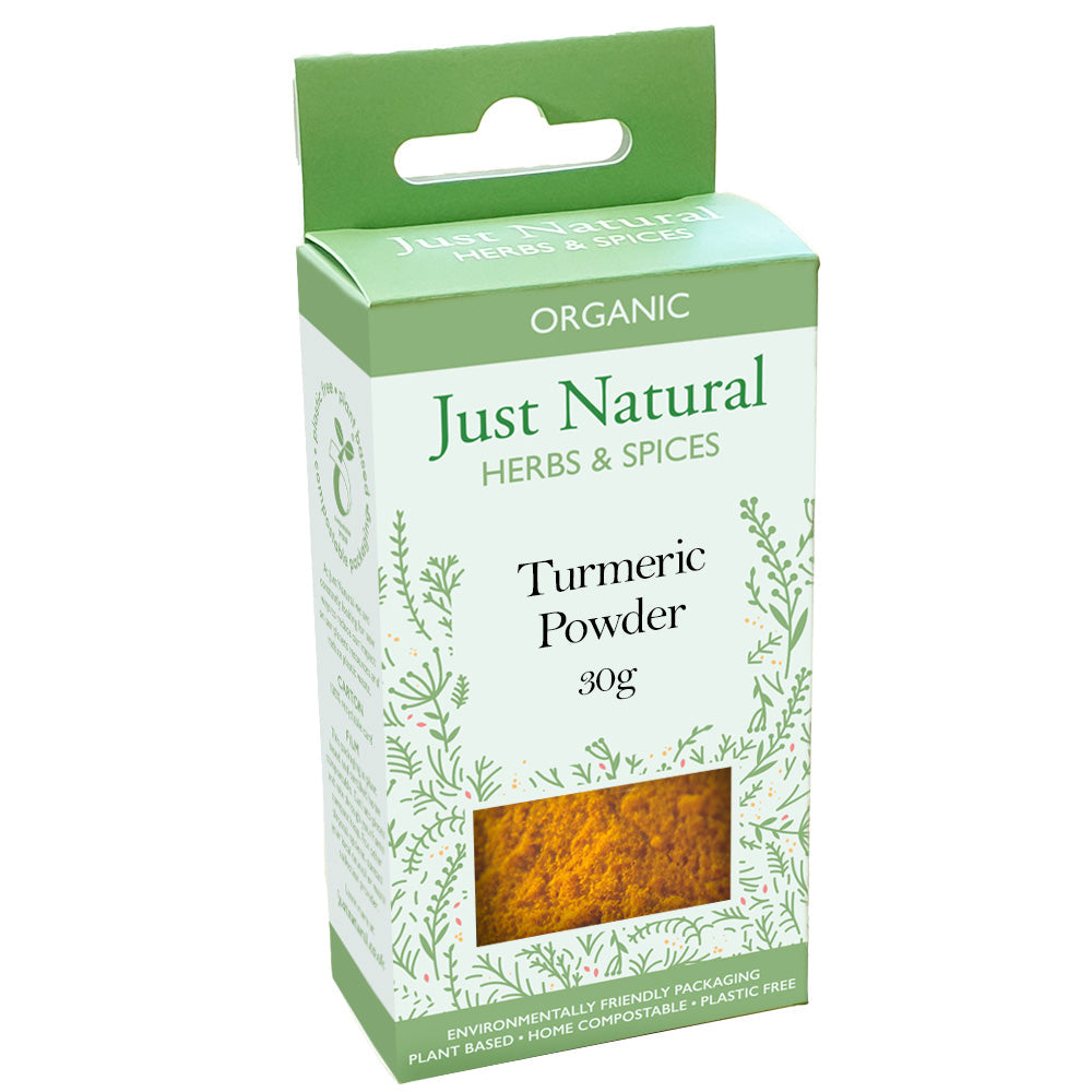 Organic Turmeric (Box) 30g, Just Natural Herbs