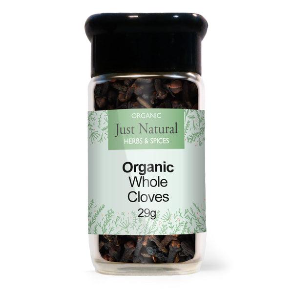 Organic Whole Cloves (Glass Jar) 35g, Just Natural Herbs