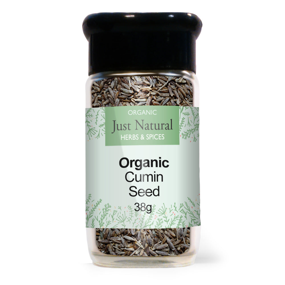 Organic Cumin Seed (Glass Jar) 50g, Just Natural Herbs