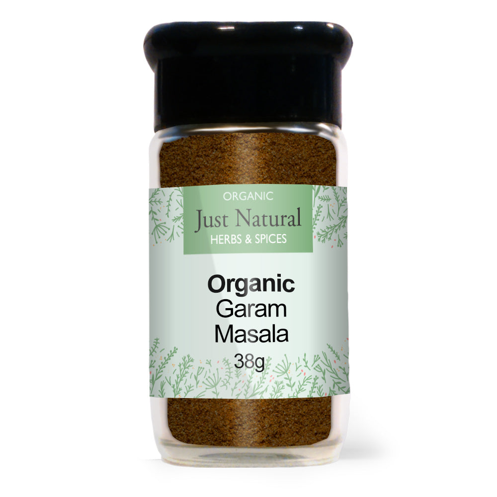 Organic Garam Masala (Glass Jar) 40g, Just Natural Herbs