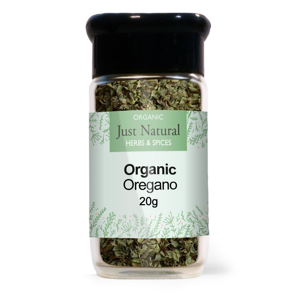 Organic Oregano (Glass Jar) 15g, Just Natural Herbs