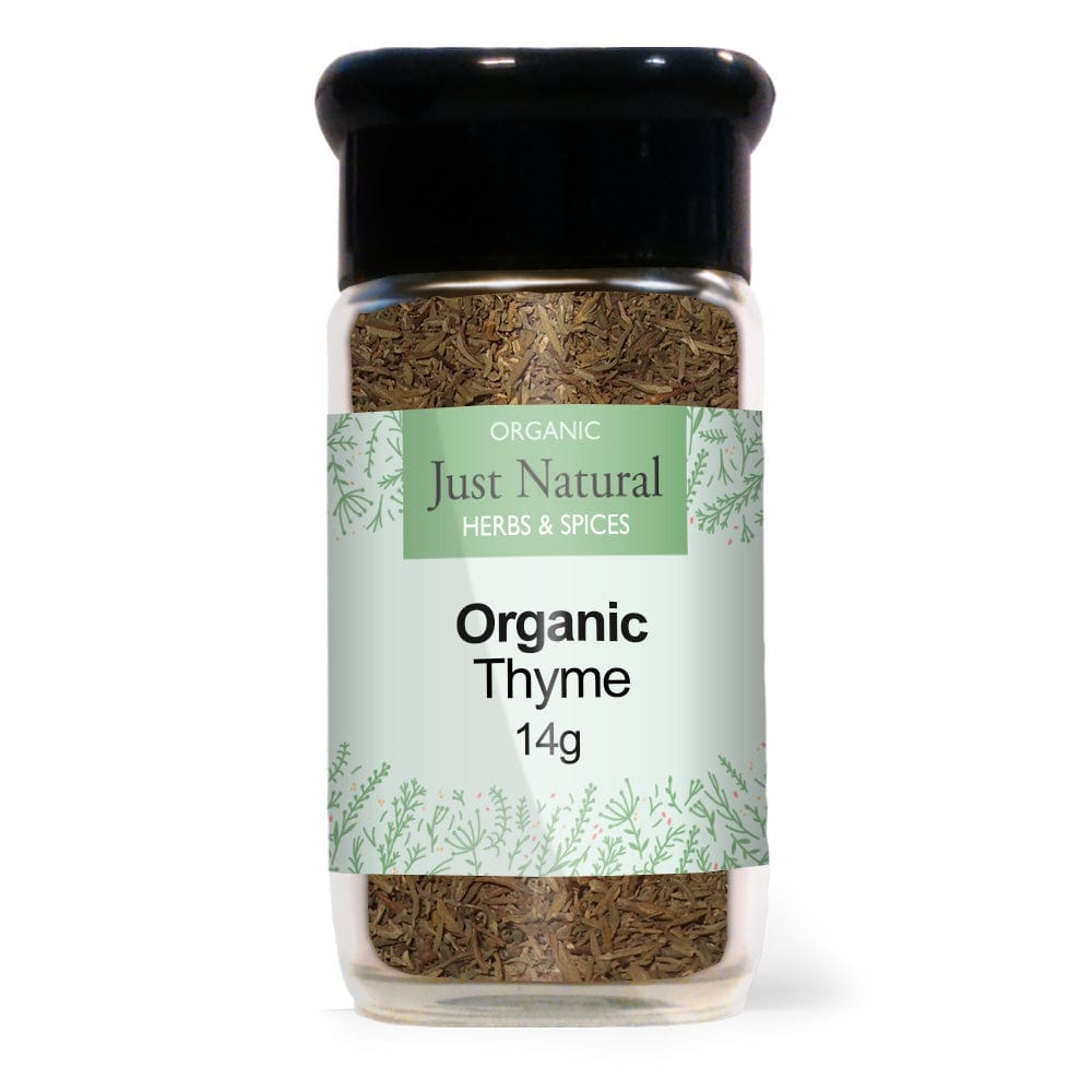 Organic Thyme (Glass Jar) 25g, Just Natural Herbs