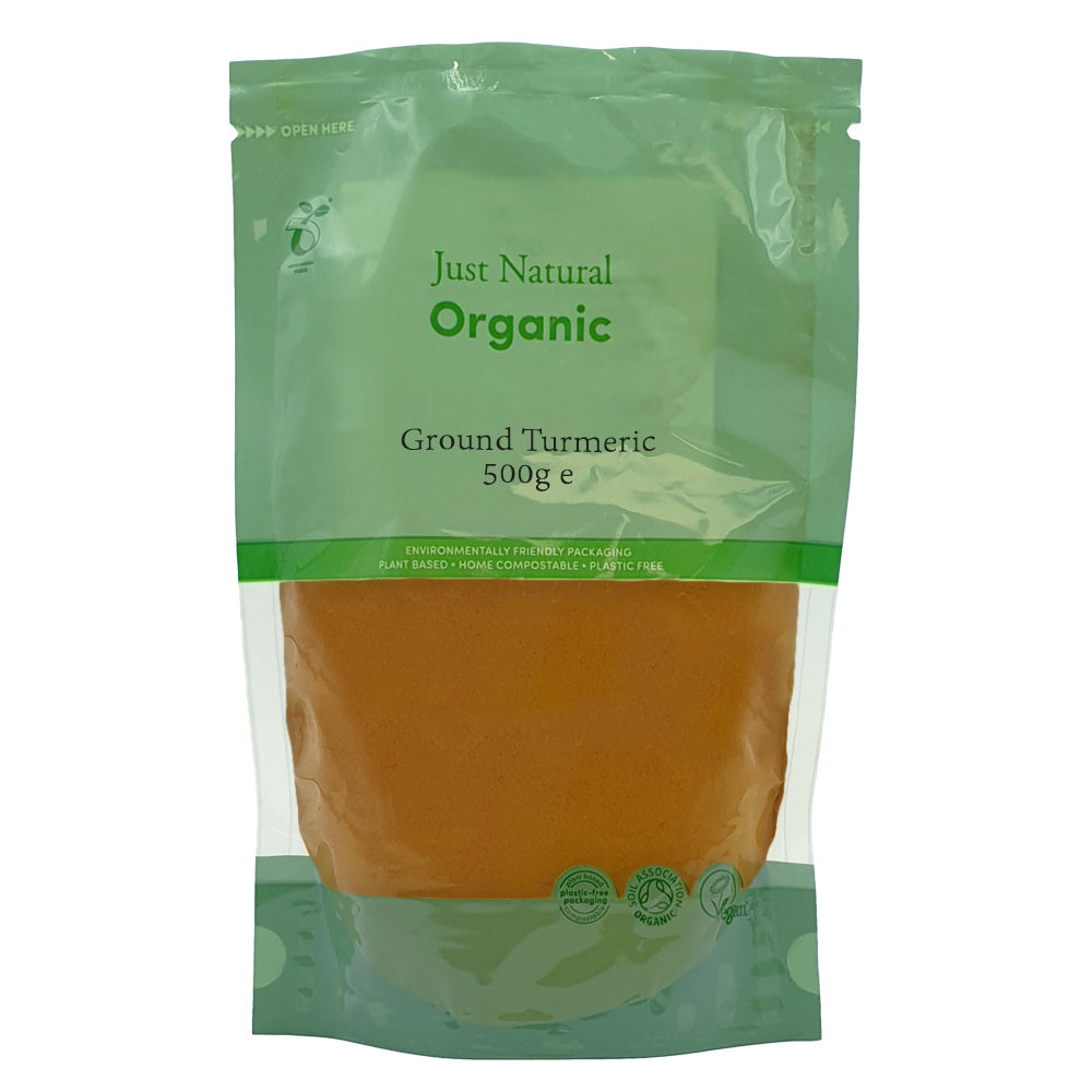 Organic Ground Turmeric 500g, Just Natural Herbs