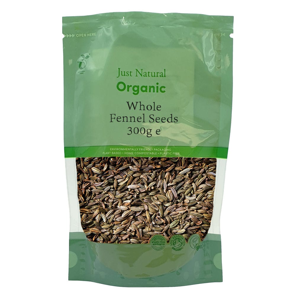 Organic Whole Fennel Seeds 300g, Just Natural Herbs