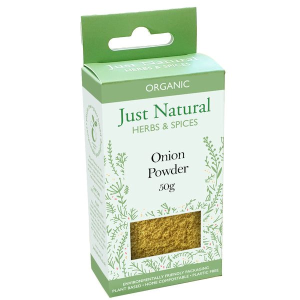 Organic Onion Powder (Box) 50g, Just Natural Herbs