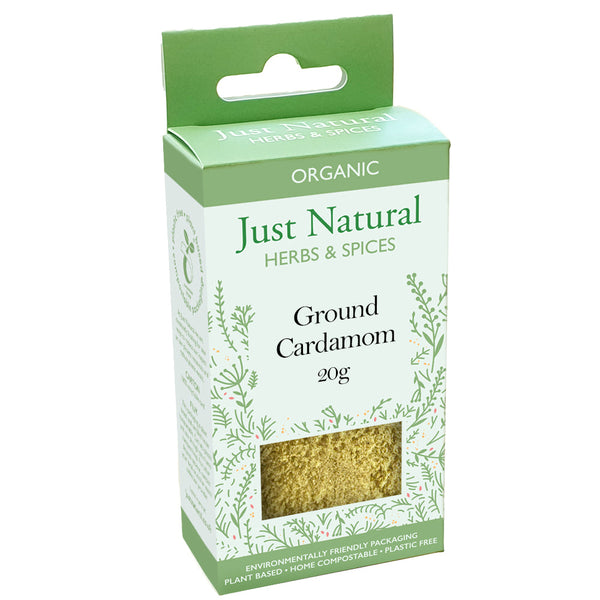 Organic Ground Cardamom(Box) 20g, Just Natural Herbs