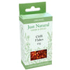 Organic Chilli Flakes (Box) 25g, Just Natural Herbs