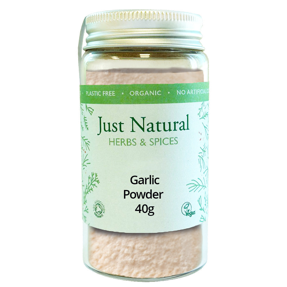 Organic Garlic Powder (Jar) 50g, Just Natural Herbs