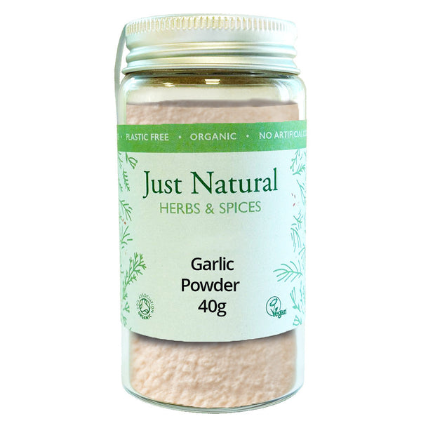 Organic Garlic Powder (Jar) 50g, Just Natural Herbs