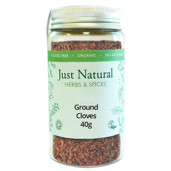 Organic Ground Cloves (Jar) 40g, Just Natural Herbs