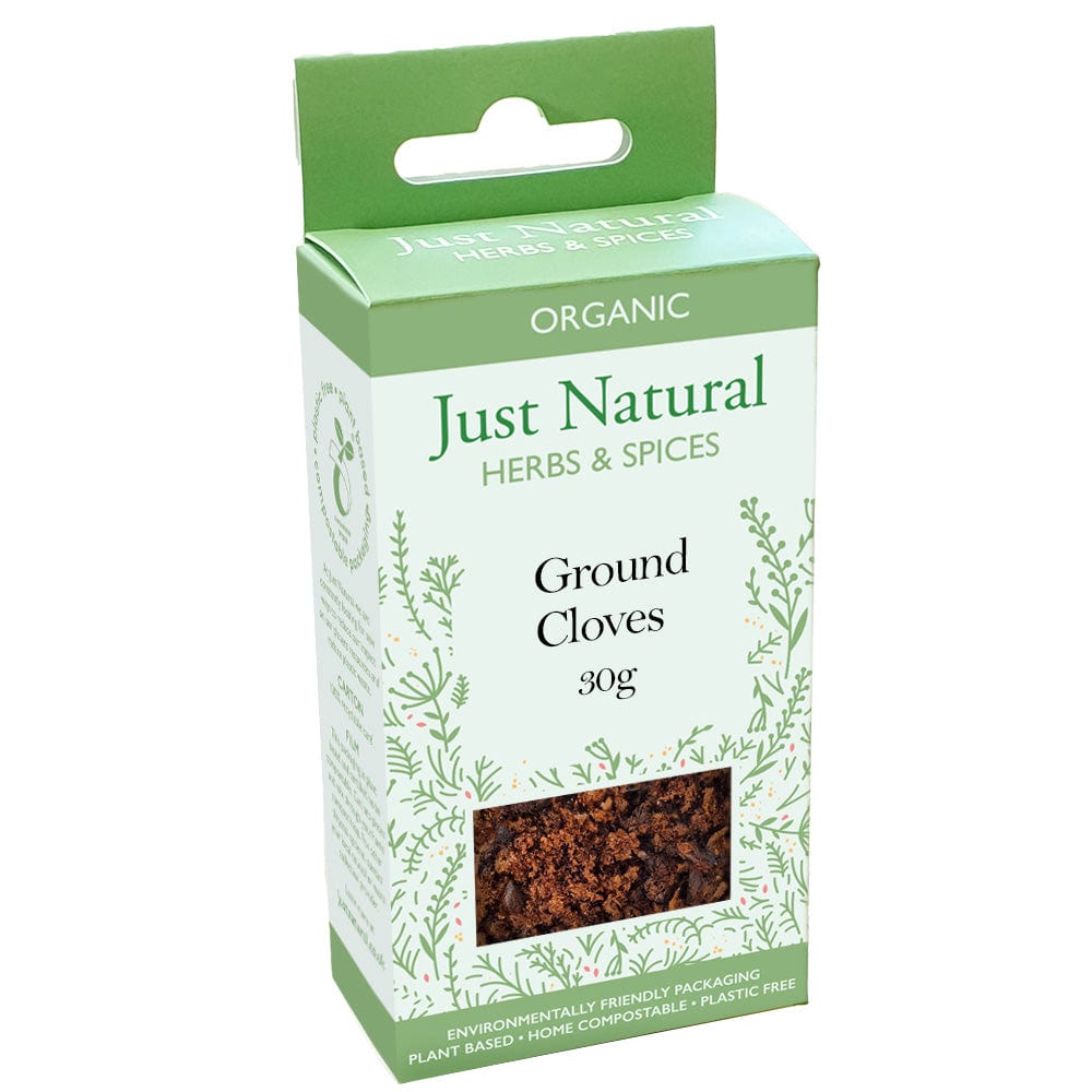 Organic Ground Cloves (Box) 30g, Just Natural Herbs