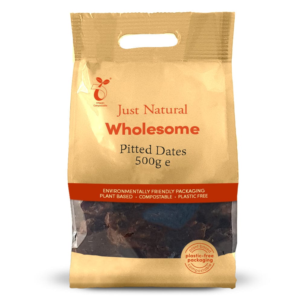 Pitted Dates 500g, Just Natural Wholesome