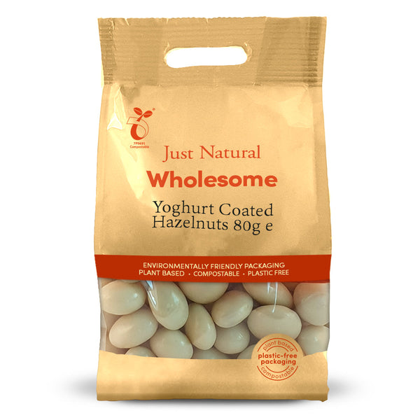 Yoghurt Coated Hazelnuts 80g, Just Natural Wholesome