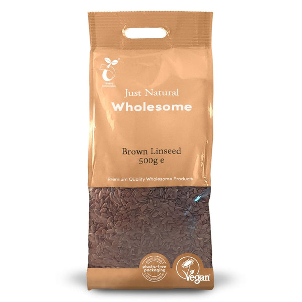 Brown Linseed 500g, Just Natural Wholesome