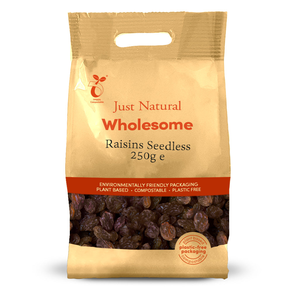 Raisins Seedless 250g, Just Natural Wholesome