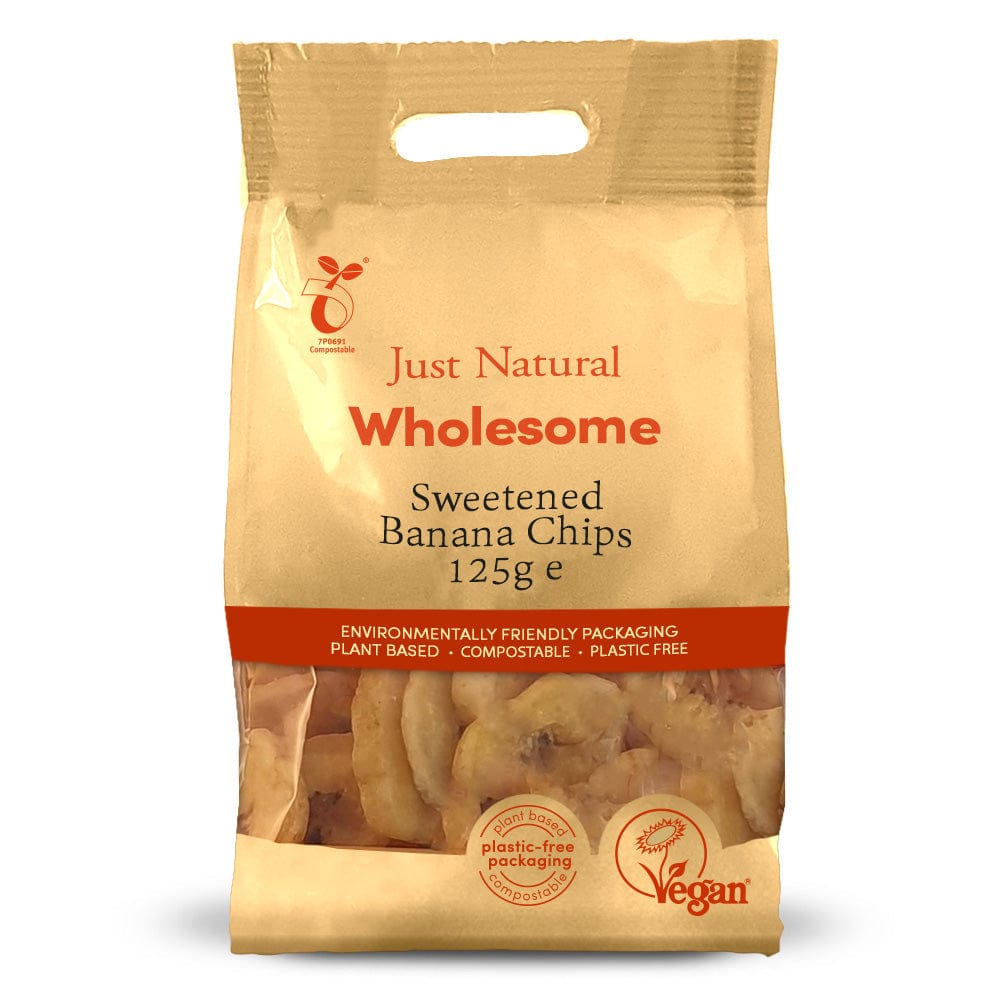 Banana Chips 125g, Just Natural Wholesome