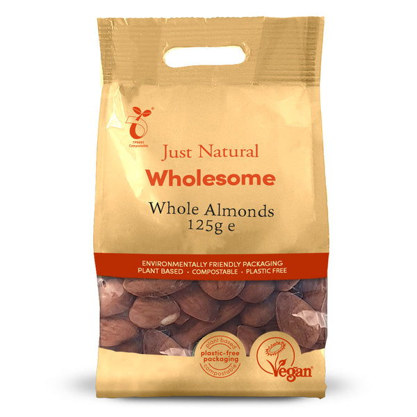 Whole Almonds 125g, Just Natural Wholesome