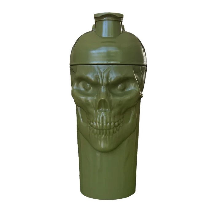 JNX Sports The Curse! Skull Shaker 700ml Military Green