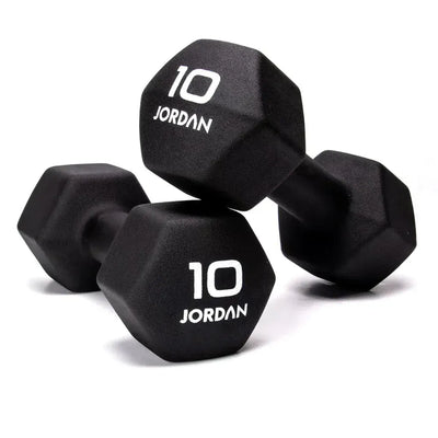 JORDAN 10kg Neoprene Studio Dumbbells