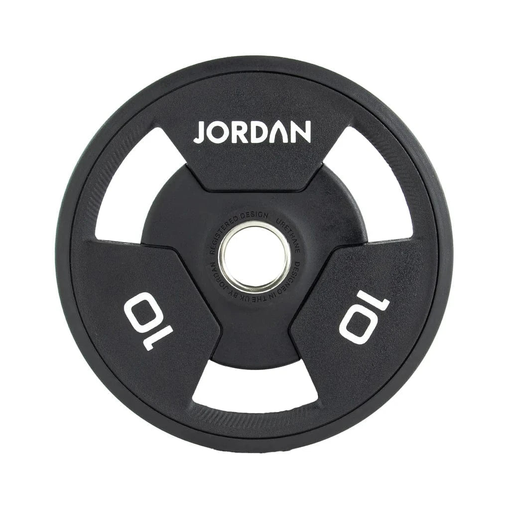 JORDAN 10kg Urethane Tri Grip Olympic Plate