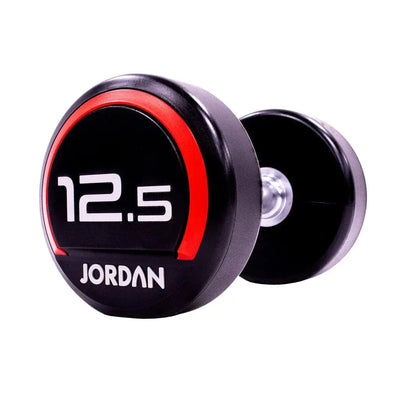JORDAN 12.5kg Urethane Dumbbells (pair) - Red