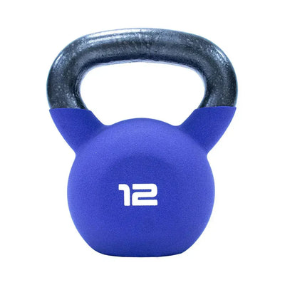 JORDAN 12kg Purple Neoprene Covered Kettlebell