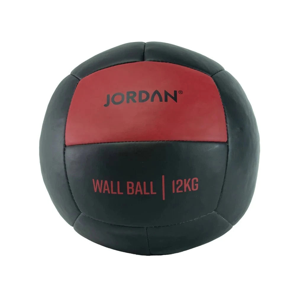 JORDAN 12kg Wall Ball - Oversize Medicine Ball (Red)